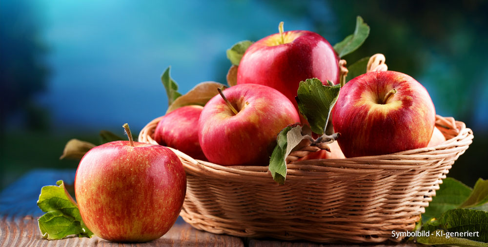 Äpfel in Korb